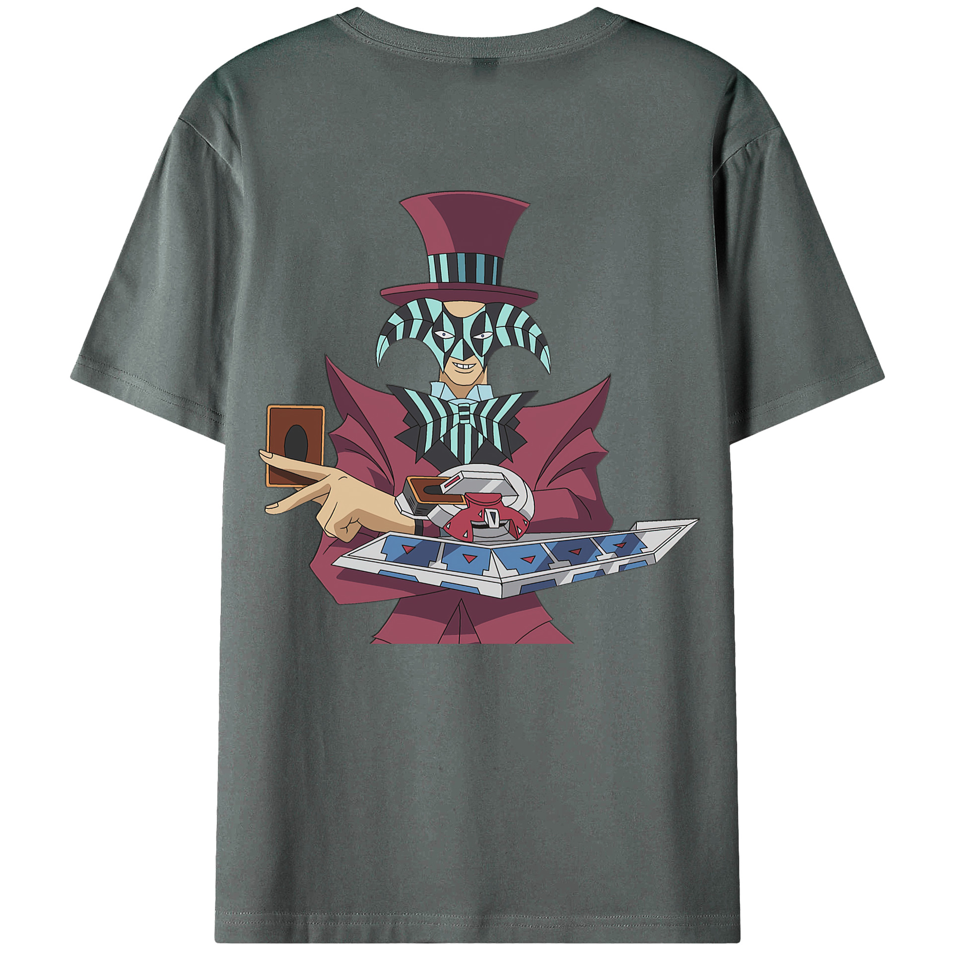 （画像用） 遊☆戯☆王 Yu-Gi-Oh! 綿100％ メンズ半袖Tシャツ（バックプリント） 通気性